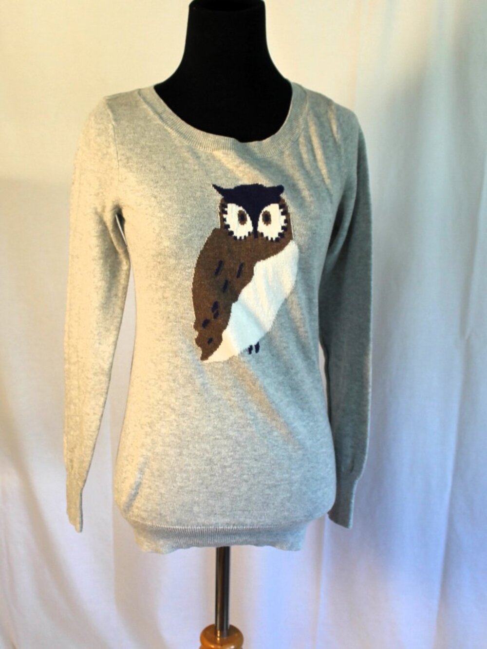 Old Navy Intarsia Owl Sweater XS